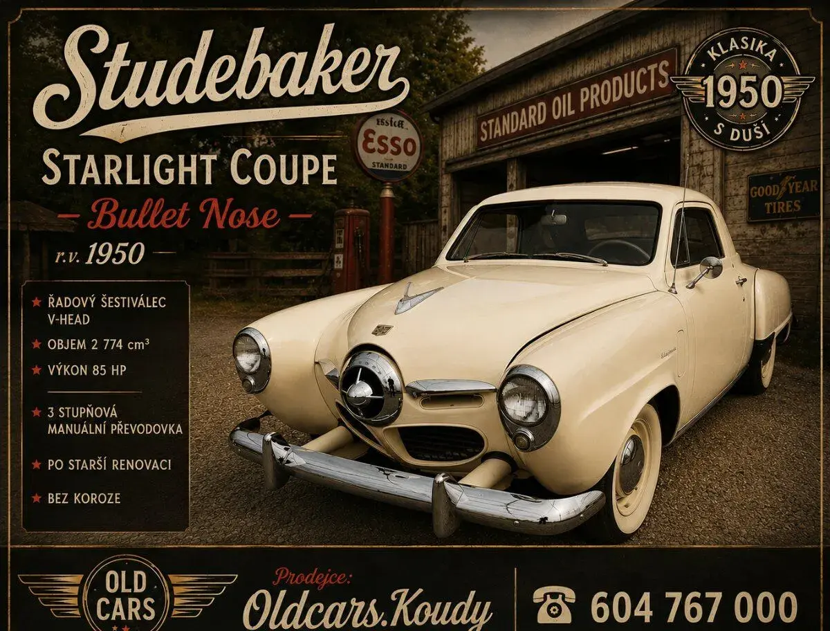 Studebaker starlight coupe - Bullet nose r.v.1950