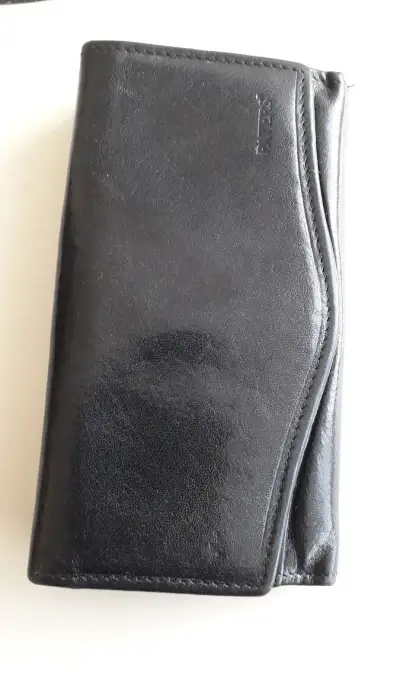 Peněženka černá dámská kožená