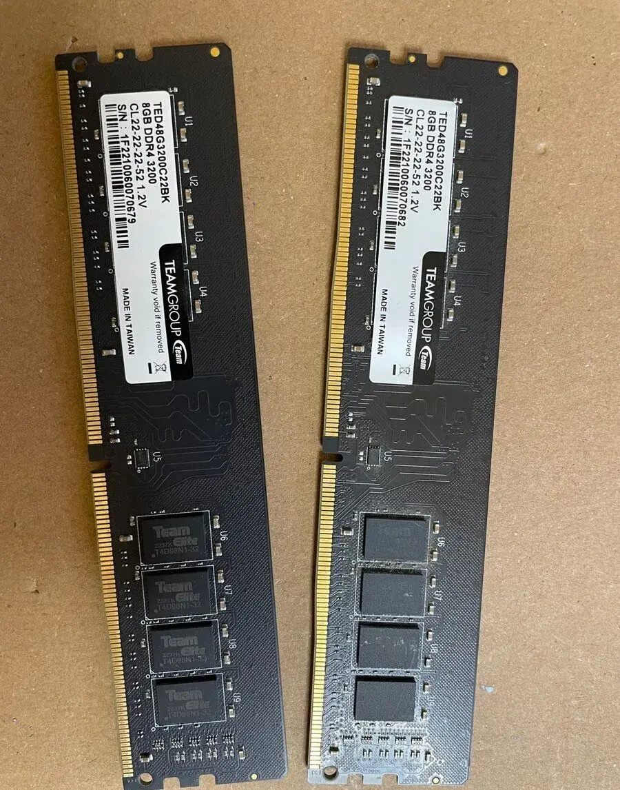 Ram ddr4 2x8gb 3200mhz