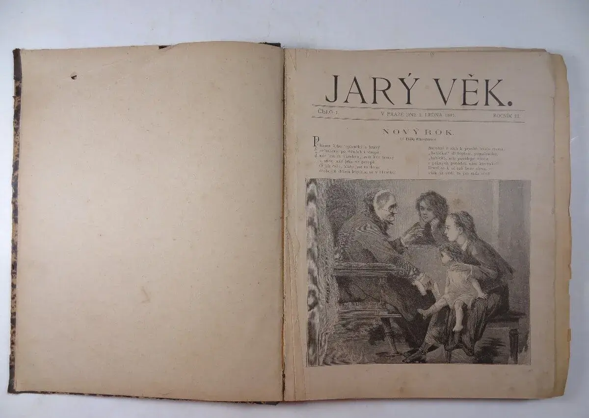 JARÝ VĚK. Obrázkový časopis. Čísla 1-20. r.1885