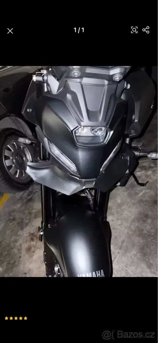 přední aerodynamický spoiler na Yamahu Mt 07