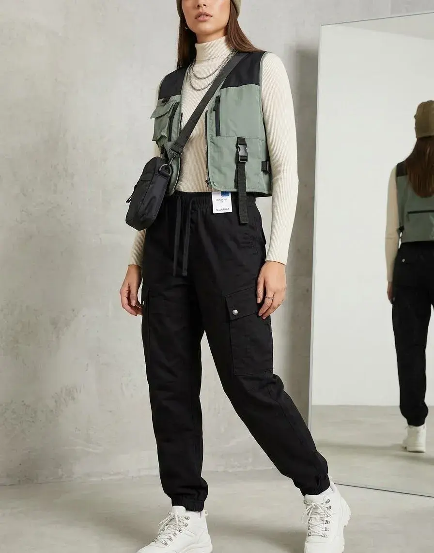 Dámské cargo kalhoty Pull&Bear (NOVÉ s visačkou) – S (36)