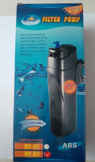 UV lampa do akvaria s filtrací a okysličováním