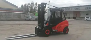 LINDE H50D-02 svěrné vidlice, pozicionér + boční posuv