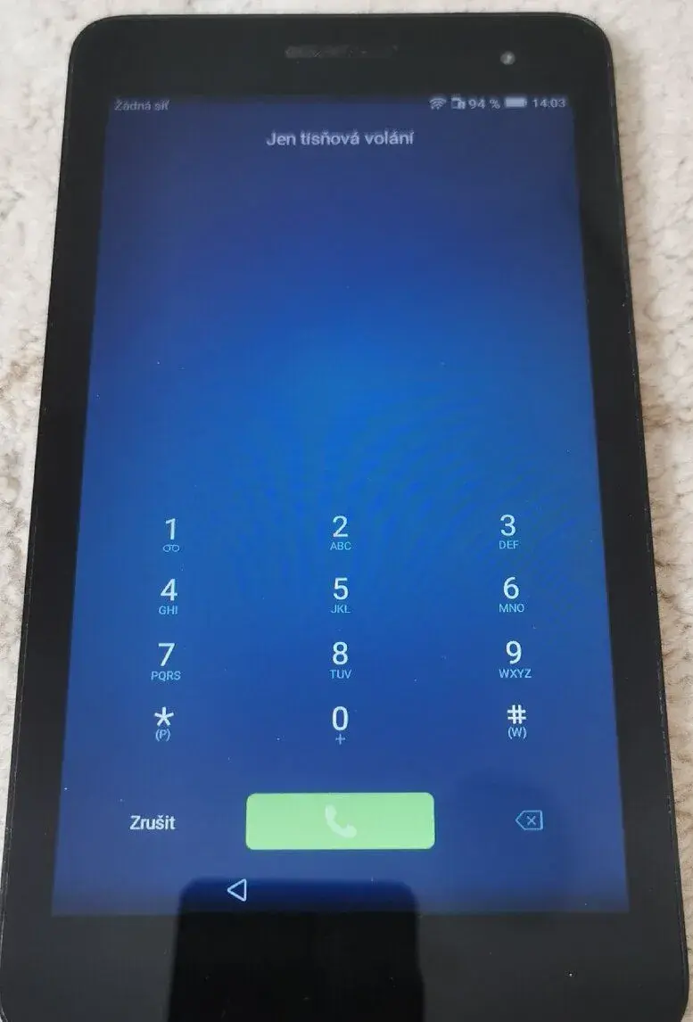Tablet Telefon Huawei MediaPad 7'' Čeština