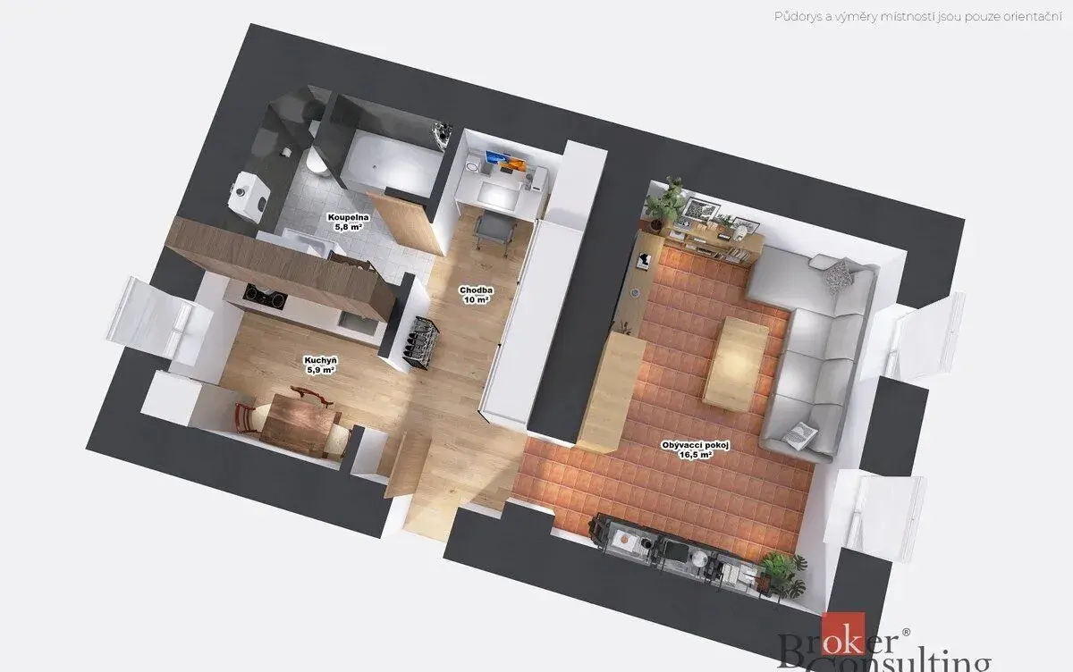 Prodej, byty/1+1, 39 m2, Neumannova 24, 46303 Stráž nad Niso