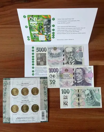 Sada výročních mincí a bankovek