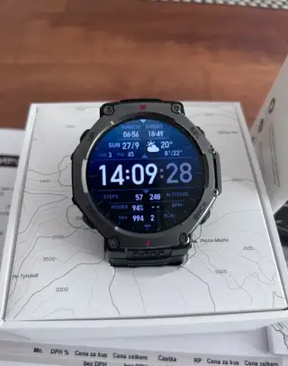 AMAZFIT T-REX 3 černé-100%stav, málo nošené (koupeno 12/24)