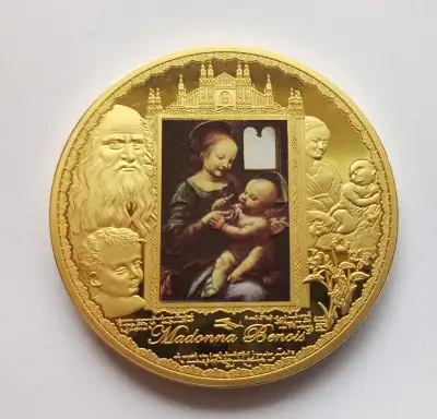 Pamětní medaile Leonardo da Vinci – Madonna Benois (Proof)
