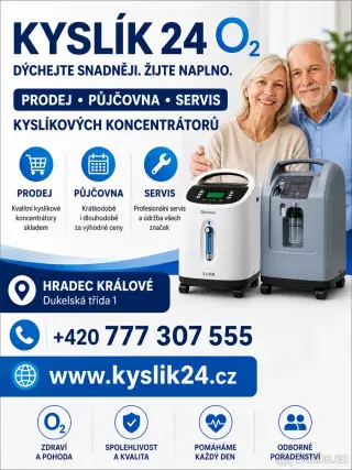Kyslíkové přístroje půjčovna - prodej - servis