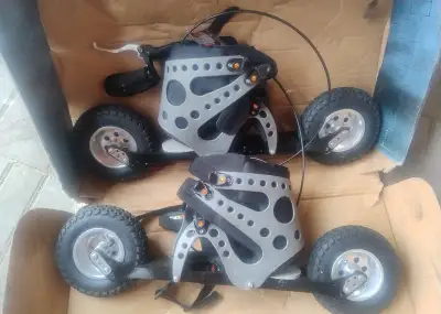 Travní brusle na kiting nebo horské sjezdy