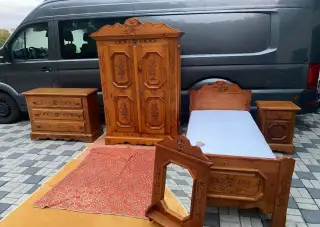 Dřevěný selský pokoj ložnice