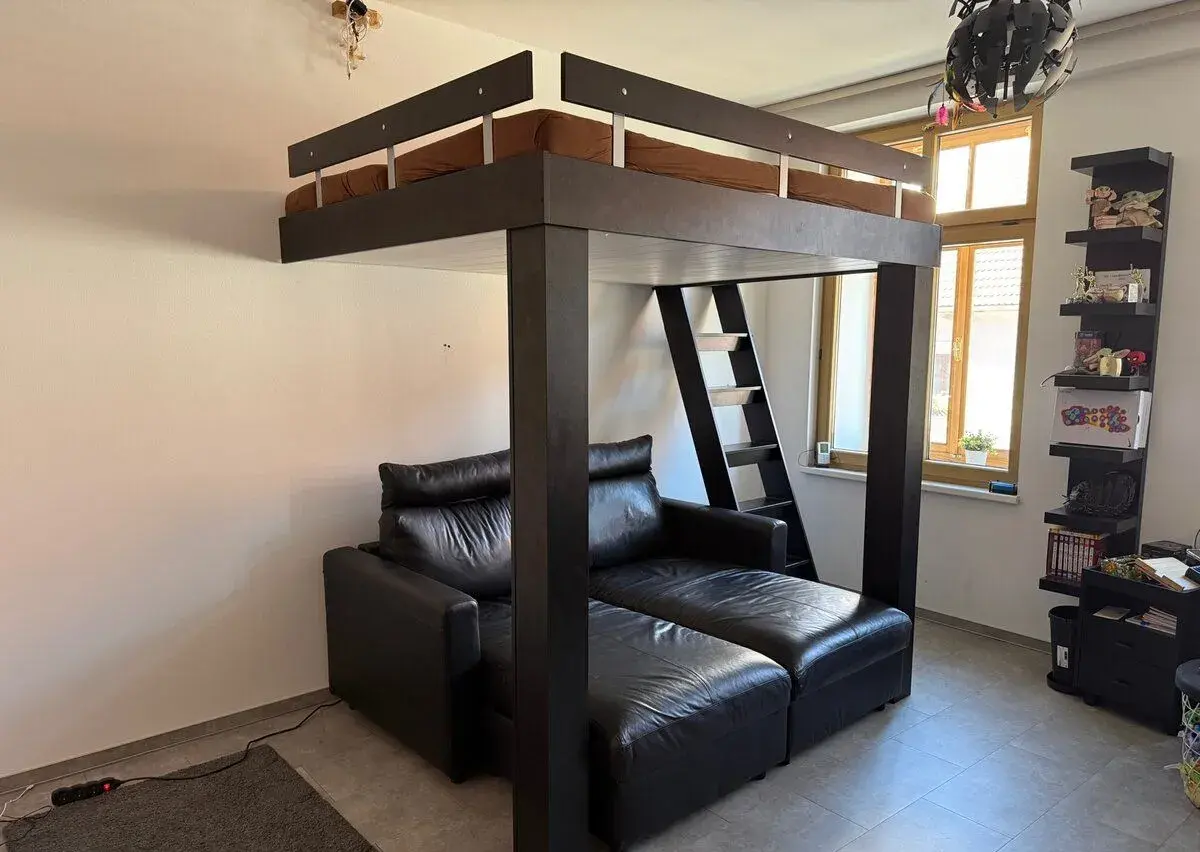 Patrová postel 160x200 + sedačka s úložným prostorem