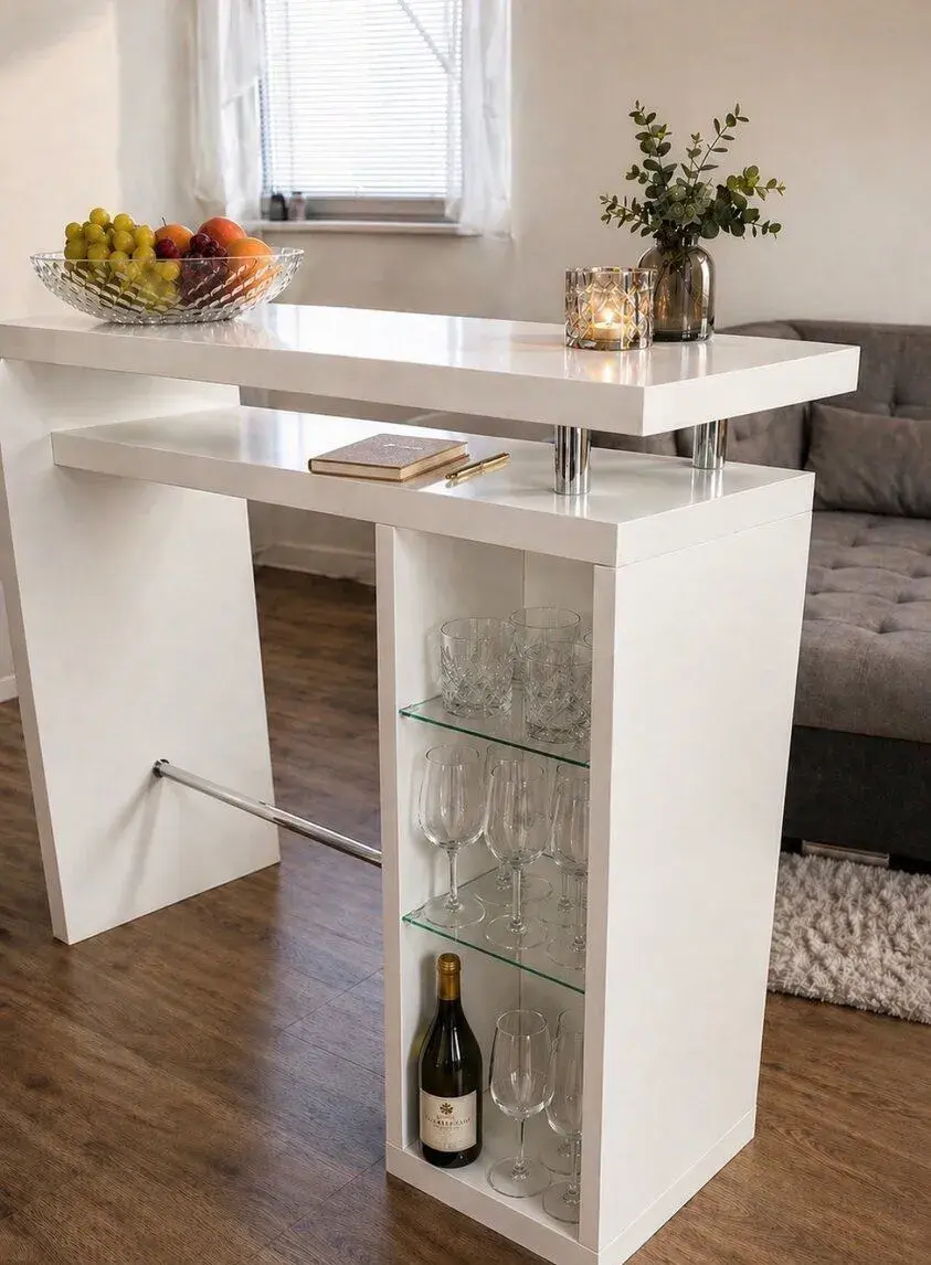 Moderní barový pult + NOVÁ barová židle – stav, pův. cen
