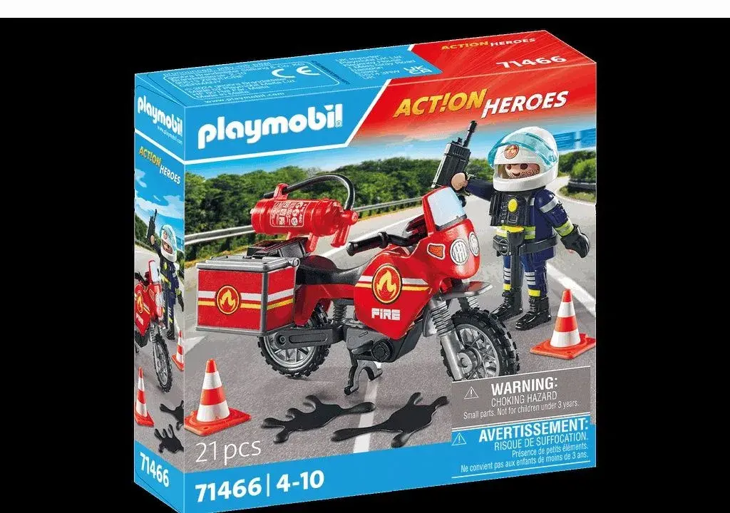 Playmobil hasičská motorka - 71466