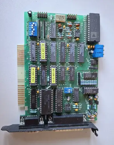 Retro ISA karta PCA1208 (Sériový / paralelní řadič)