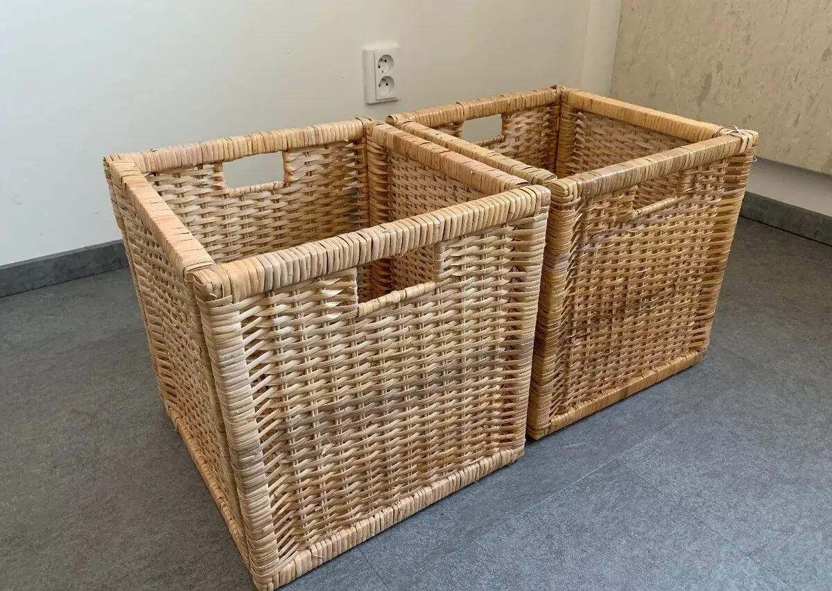 IKEA BRANÄS ratanové úložné koše, 2 ks