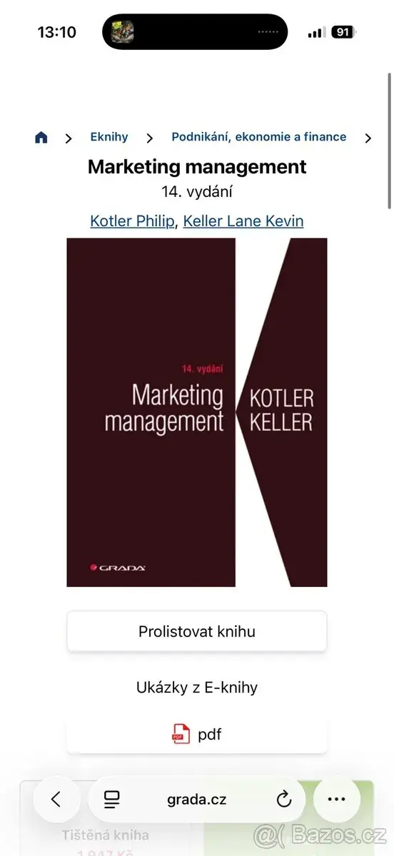 Marketing management – Kotler, Keller, 14. vydání