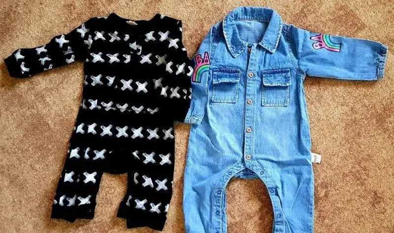 Dva detske unisex overaly vel. 80