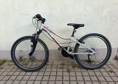 Dětské kolo 24 stříbrné