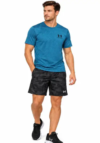 UNDER ARMOUR-pánské tričko+kraťasy-vel. M