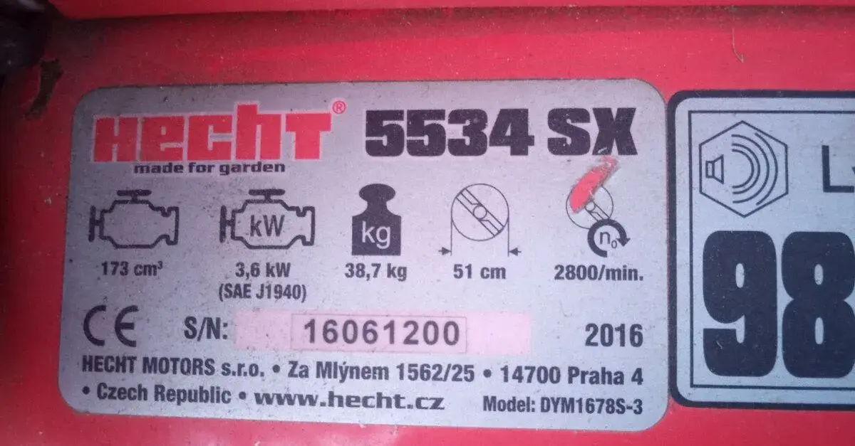 Sekačka Hecht 5534 SX