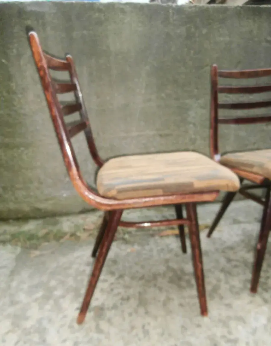 Židle 4 ks dřevěné ohýbané čalouněné RETRO za 200 kč