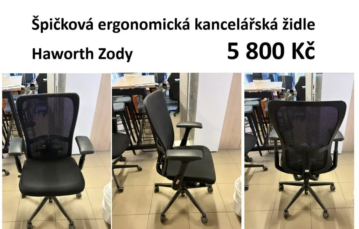 Špičkovou kancelářskou židli Haworth Zody