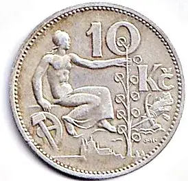 Stříbrná mince CS - 10 Kč - 1932 - BK