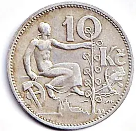 Stříbrná mince CS - 10 Kč - 1932 - BK