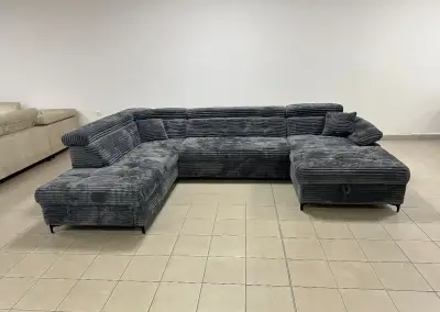 Sedací souprava ve tvaru U, rozkládací - NEPOUŽITÁ