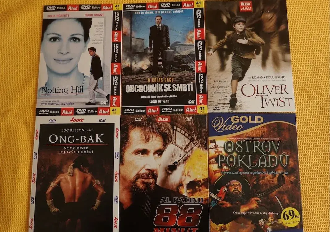 Na výběr z 800 DVD české i zahraniční filmy, pohádky NOVÉ 3