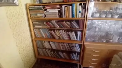 Knihovna světlé dřevo