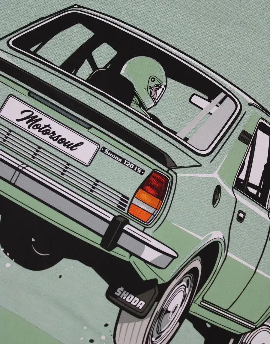Stylové tričko Škoda 120 LS (UŽOVKA) – velikost M