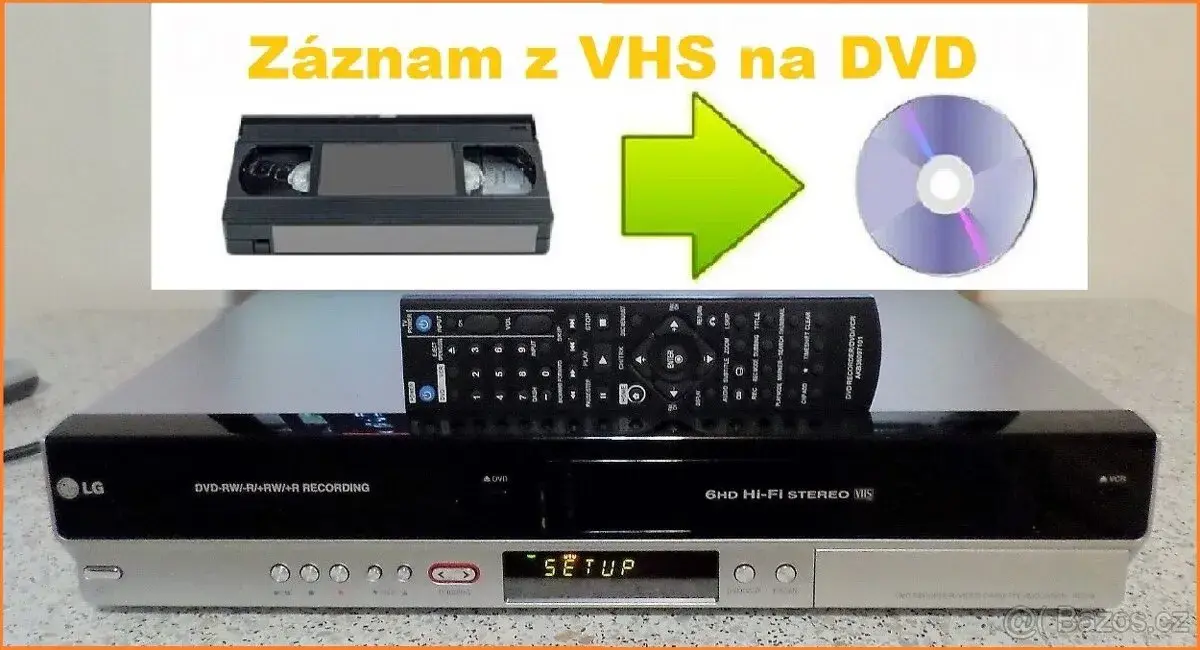 📼>📀VHS-DVD rekordér LG RC278