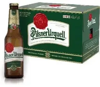 Pilsner Urquell 0.33 litru vývozní.