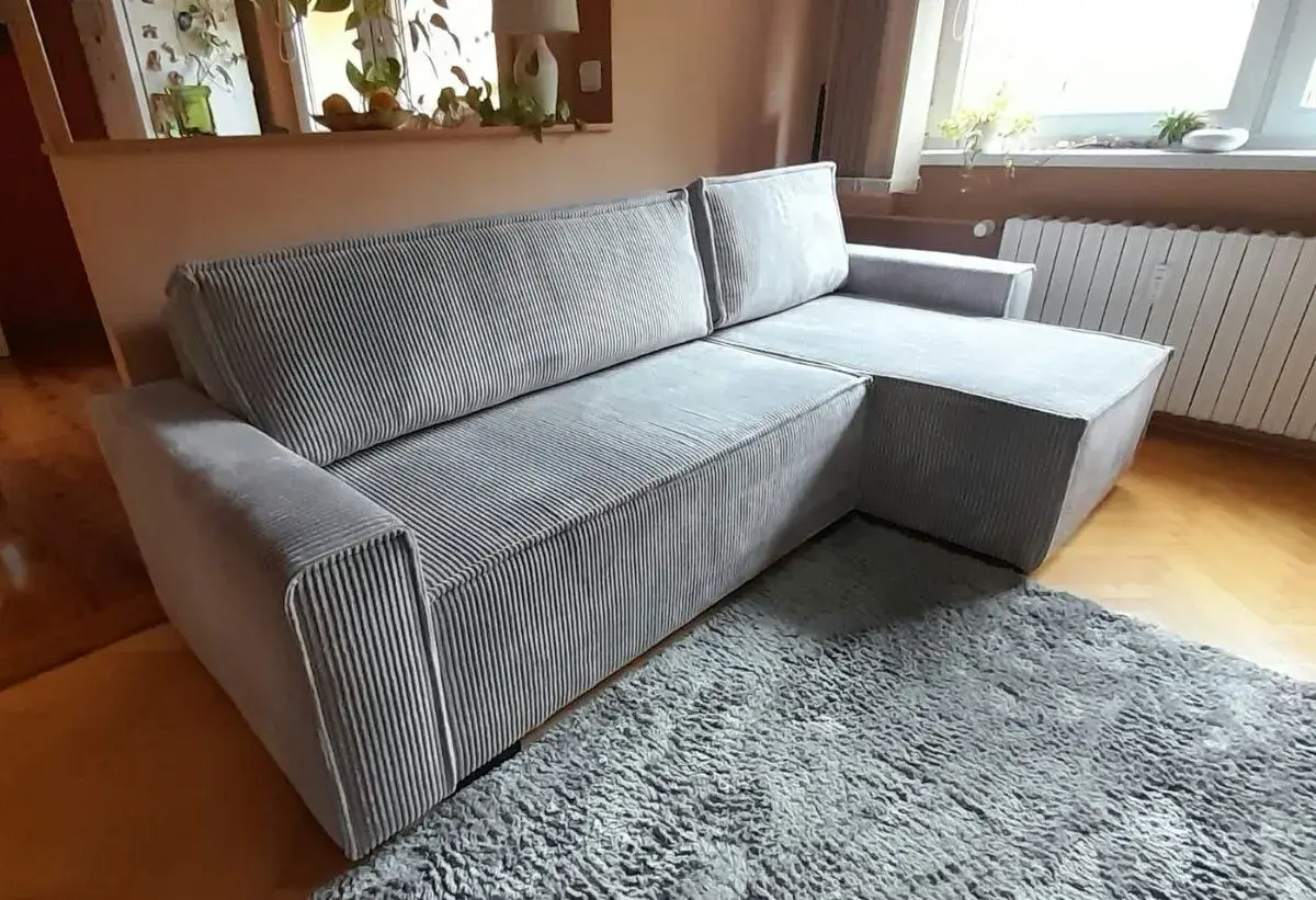 Rohová rozkládací sedačka