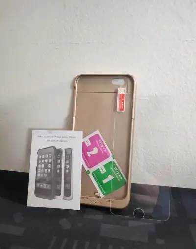 Externí bateriový kryt pro iPhone 6 - 4800mAh, zlatá/růžová