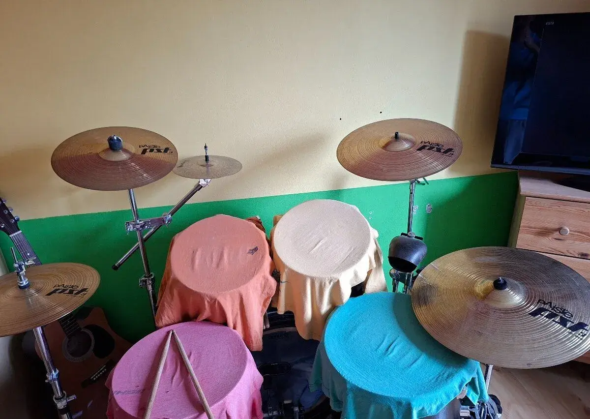 činely Paiste PST 3, ride a hihat