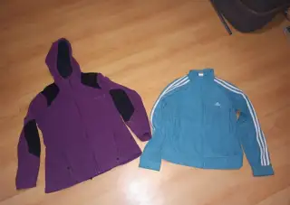 Vesta, šaty, mikiny