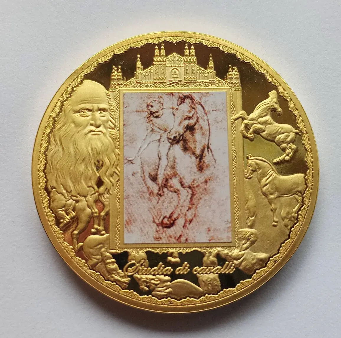 Pamětní medaile Leonardo da Vinci – Studia di cavalli