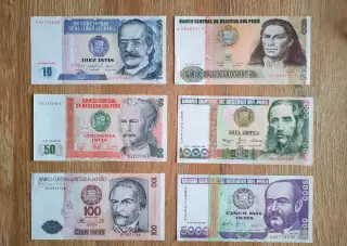 6 bankovek z PERU