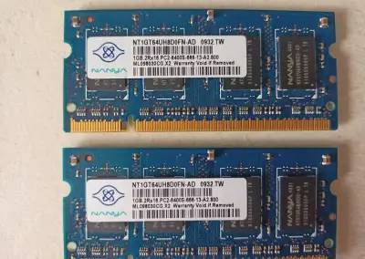 2x 1Gb RAM DDR2 800Mhz