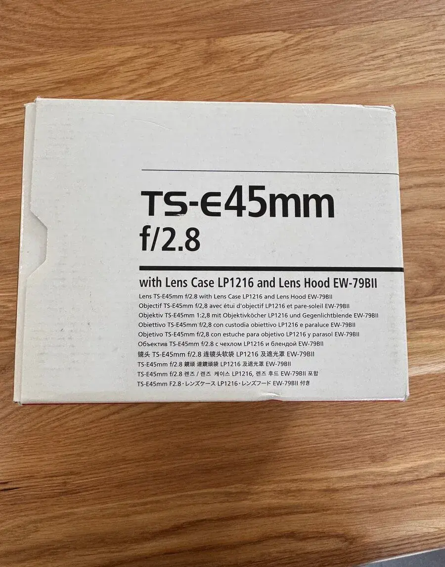 Canon TS-E 45mm f/2.8 Tilt-Shift