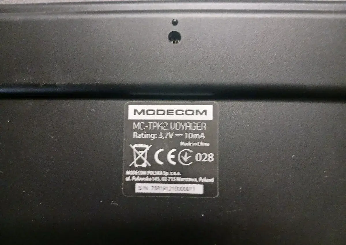 Bezdrátová klávesnice MODECOM MC-TPK2 Voyager
