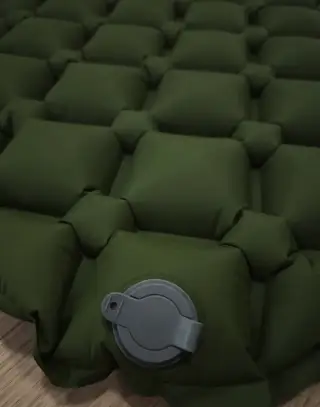 Zelená ultralehká nafukovací karimatka