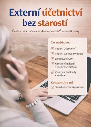 Vedení účetnictví a daňové evidence pro OSVČ a menší firmy