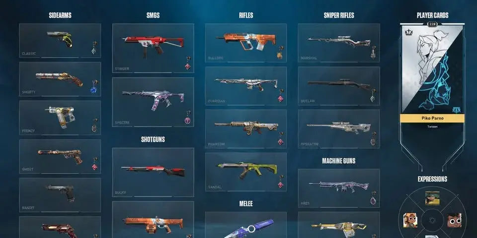 VALORANT Účet, Skiny, Všechny Agenti. Immo3