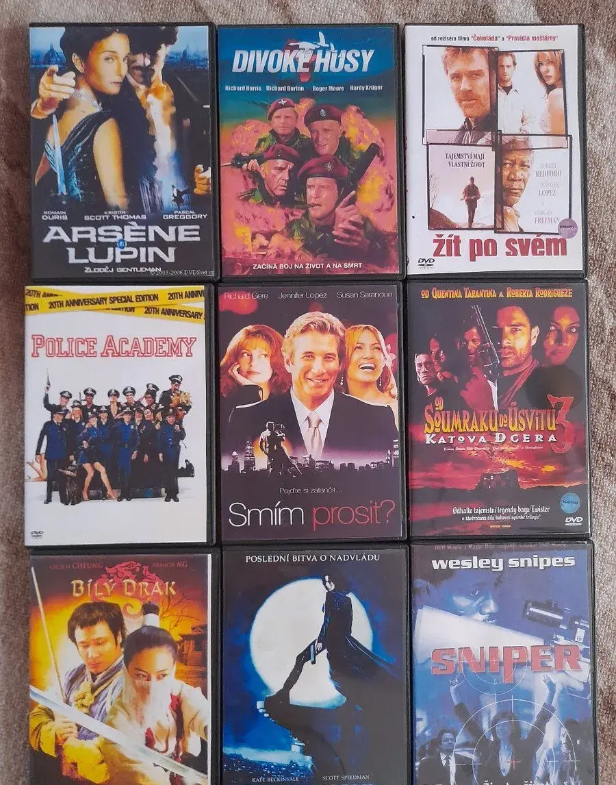 DVD filmy.