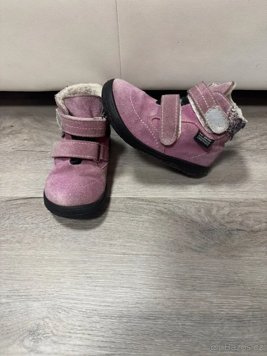 Dětské zimní barefoot boty Jonap pro holčičkuB5 Orchid vel25